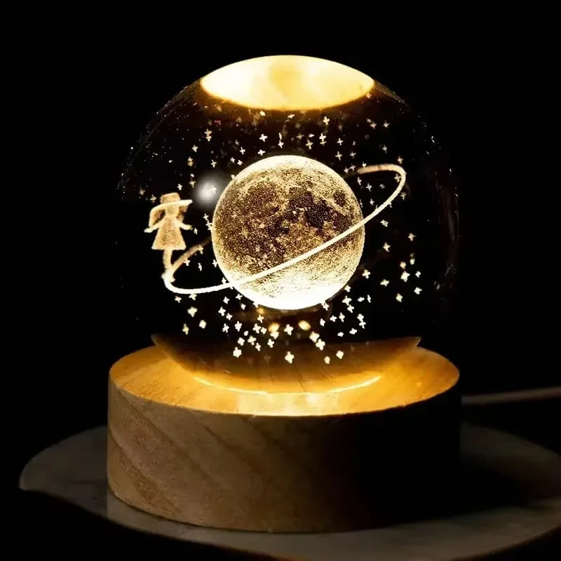 Galactic Glow Crystal Lamp